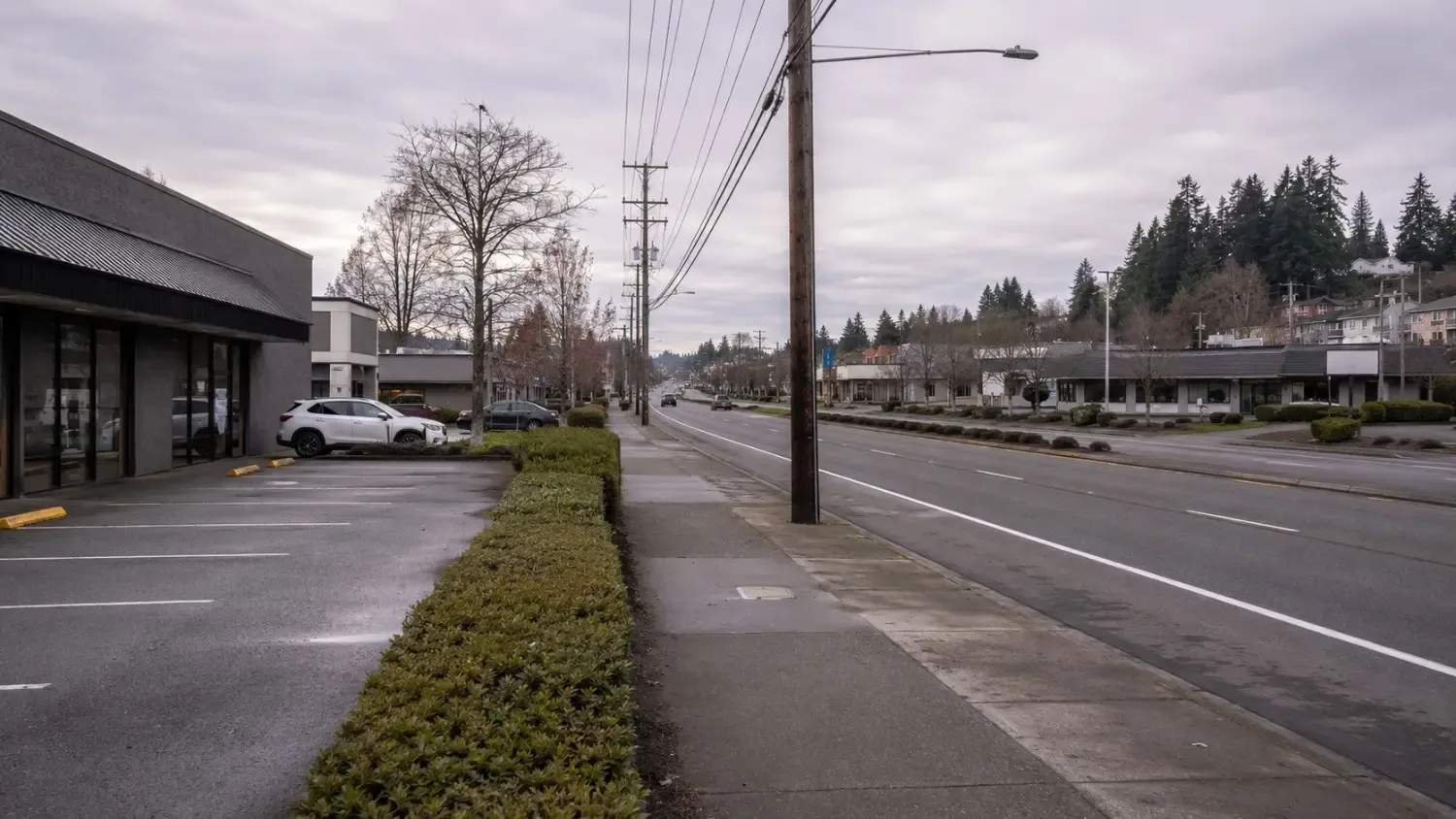Tukwila, WA commercial and residential area served by Westside Comfort Solutions