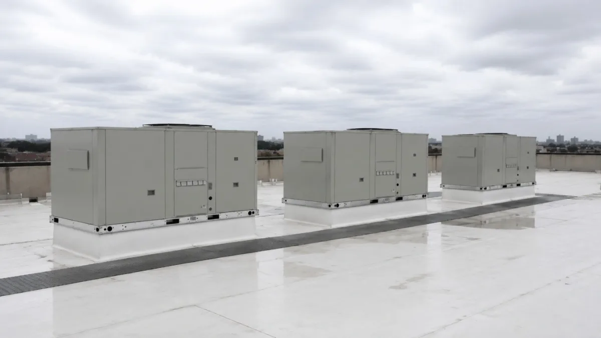 New rooftop HVAC units completed on a Washington commercial building by Westside Comfort Solutions